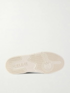 CELINE - CT-09 Rubber-Trimmed Suede, Leather and Mesh Sneakers - Gray