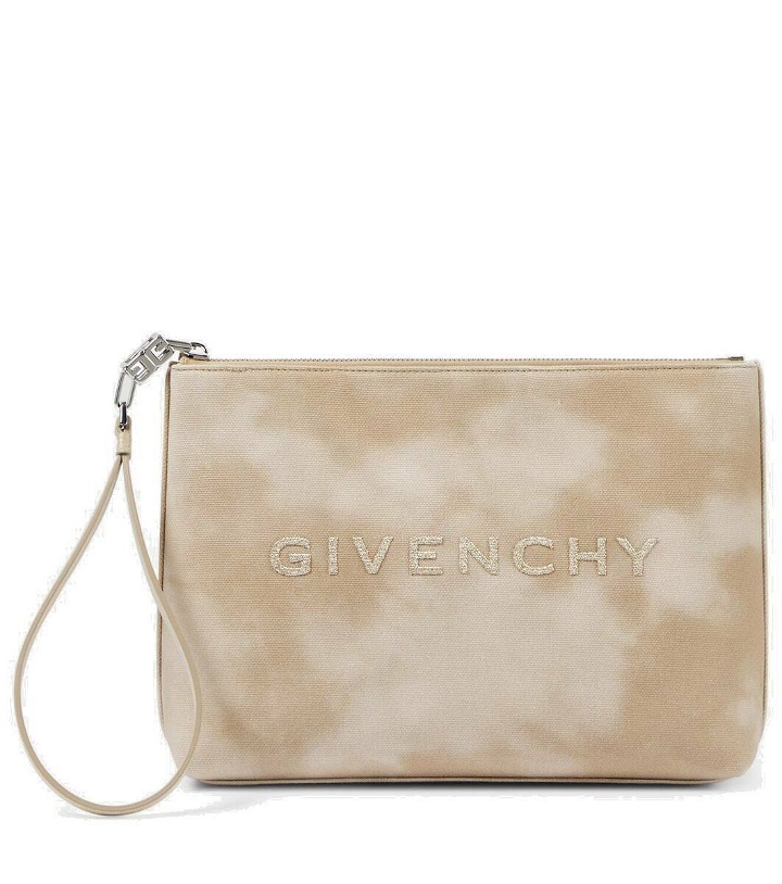 Photo: Givenchy Logo tie-dye cotton pouch