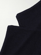 Lardini - Double-Breasted Virgin Wool Cardigan - Blue