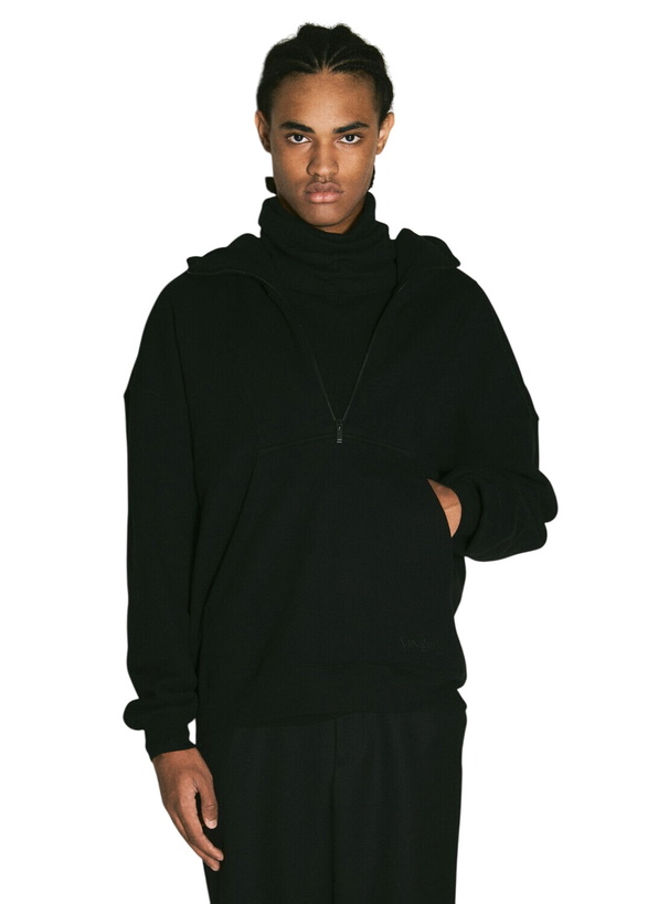 Photo: Saint Laurent Half-Zip Hooded Sweatshirt