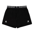 mastermind WORLD Two-Pack Black Silk Logo Boxer Briefs