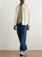 Aspesi - Slim-Fit Garment-Dyed Cotton Polo Shirt - Green