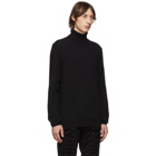 Maison Margiela Black Elbow Patch Turtleneck