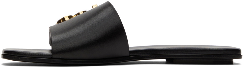 【送料&関税込】Burberry Black Leather Sandals Leather sandal Burberry Black size 35.5 EU in Leather - 44348413