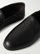 John Lobb - Kingston II Collapsible-Heel Full-Grain Leather Slippers - Black