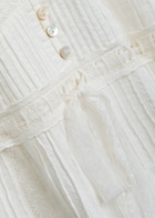 Loveshackfancy Kinsale Lace-trim Cotton Mini Dress White