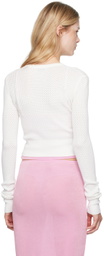 GUIZIO White Viola Cardigan