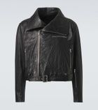 Rick Owens Dracubiker belted leather jacket