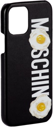 Moschino Black Logo Egg iPhone 12 Pro Case