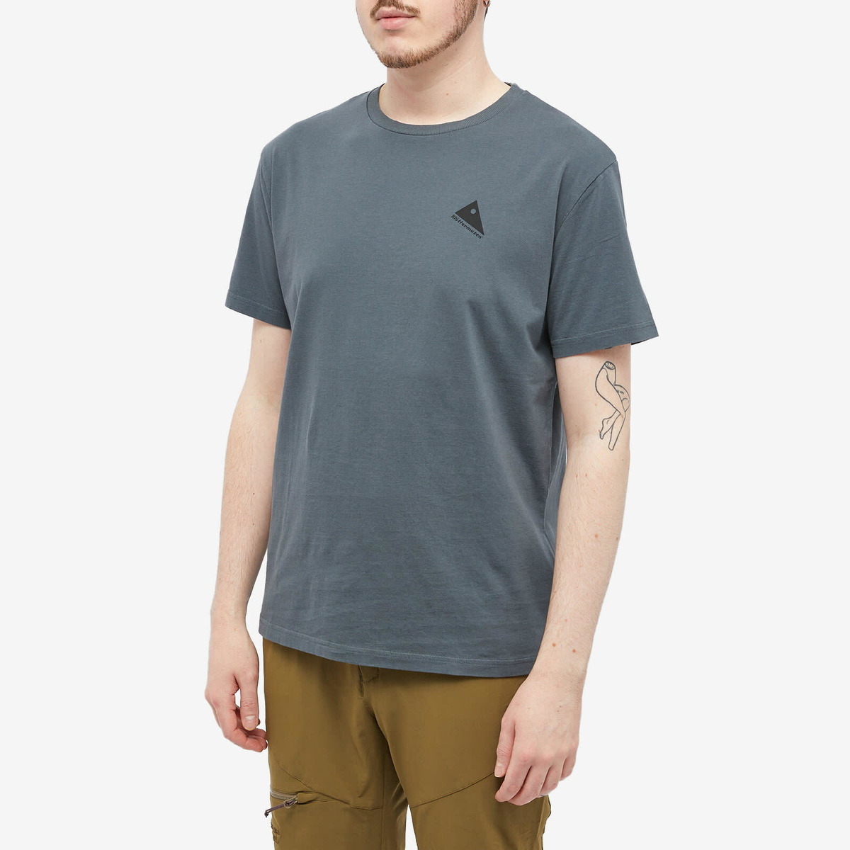 Klättermusen Men's Runa Nomad T-Shirt in Thistle Blue