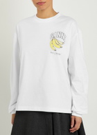 Ganni Printed Cotton T-shirt White