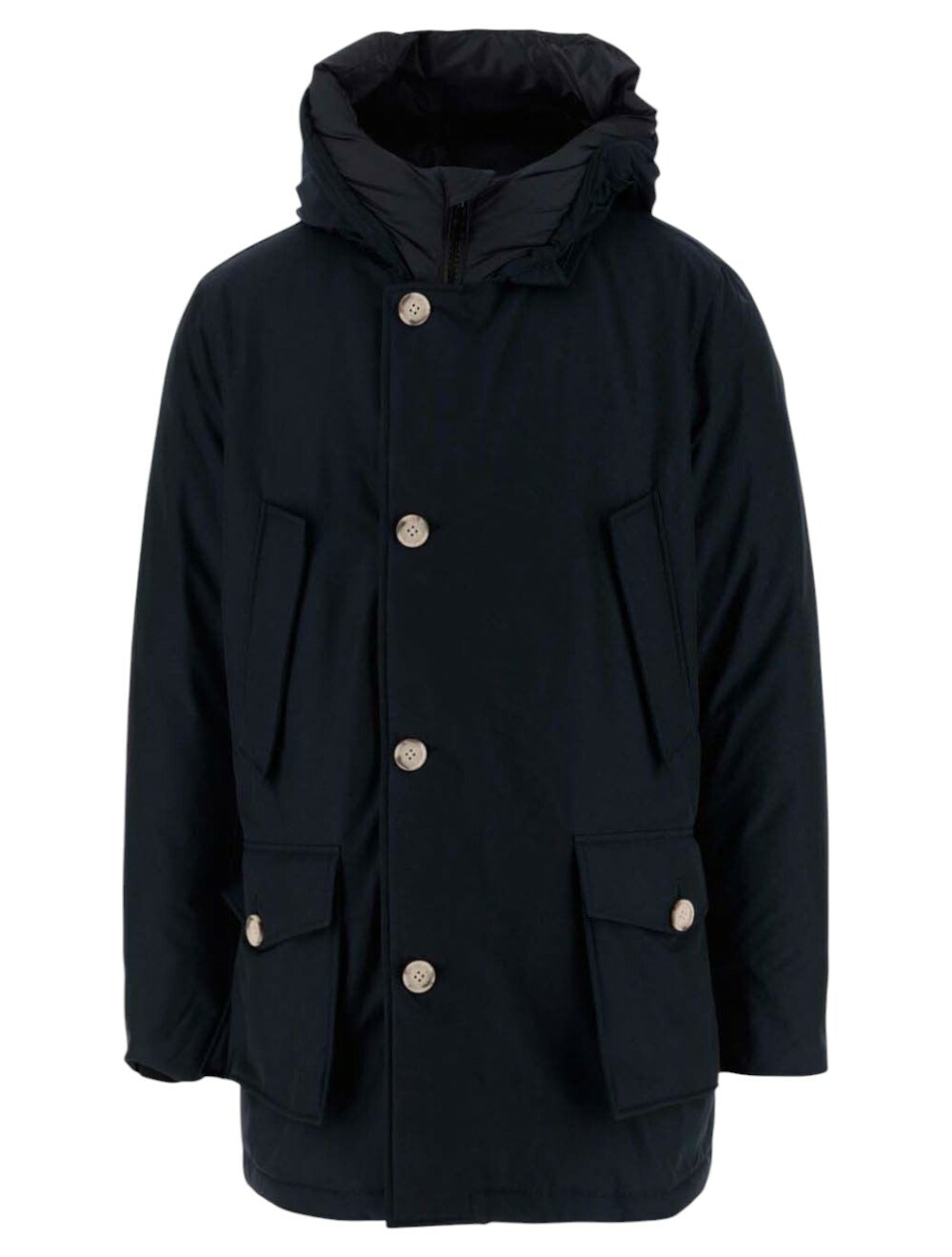 Woolrich Alaskan Wool Check Overshirt Black/Green Overshirts