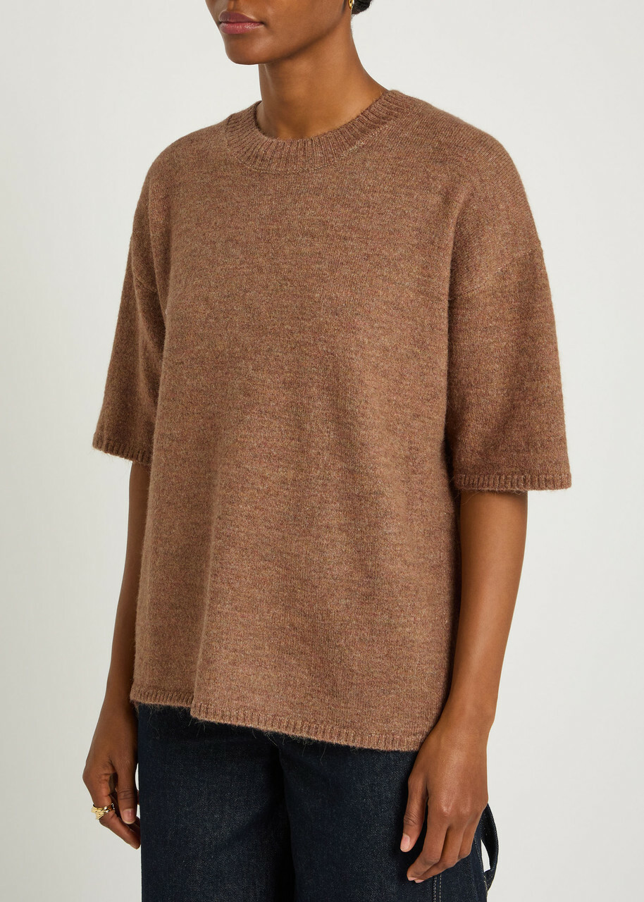 Free People Margot Knit Jumper Brown