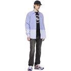 Vetements Blue and White Stripe Double Classic Shirt