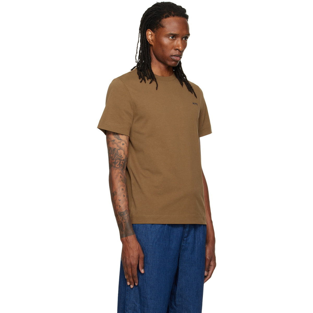 A.P.C. Khaki Oliver T-shirt