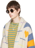 LOEWE Gold Round Acetate Sunglasses