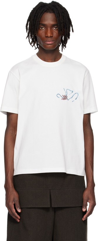 Photo: pet-tree-kor White Texting On Pasta T-shirt