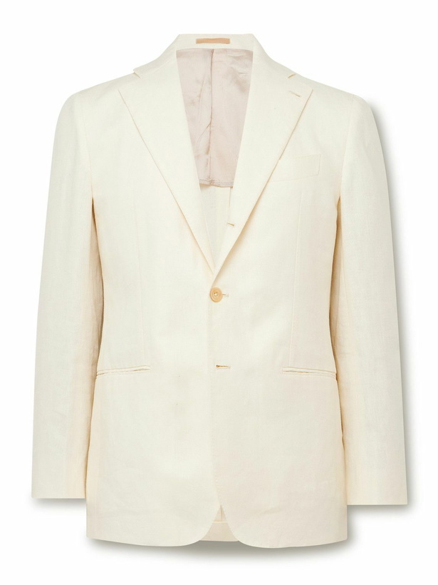 Photo: J. Mueser - Waverly Slim-Fit Linen Suit Jacket - Neutrals