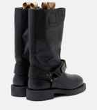 Burberry Soft Saddle leather mid-calf boots