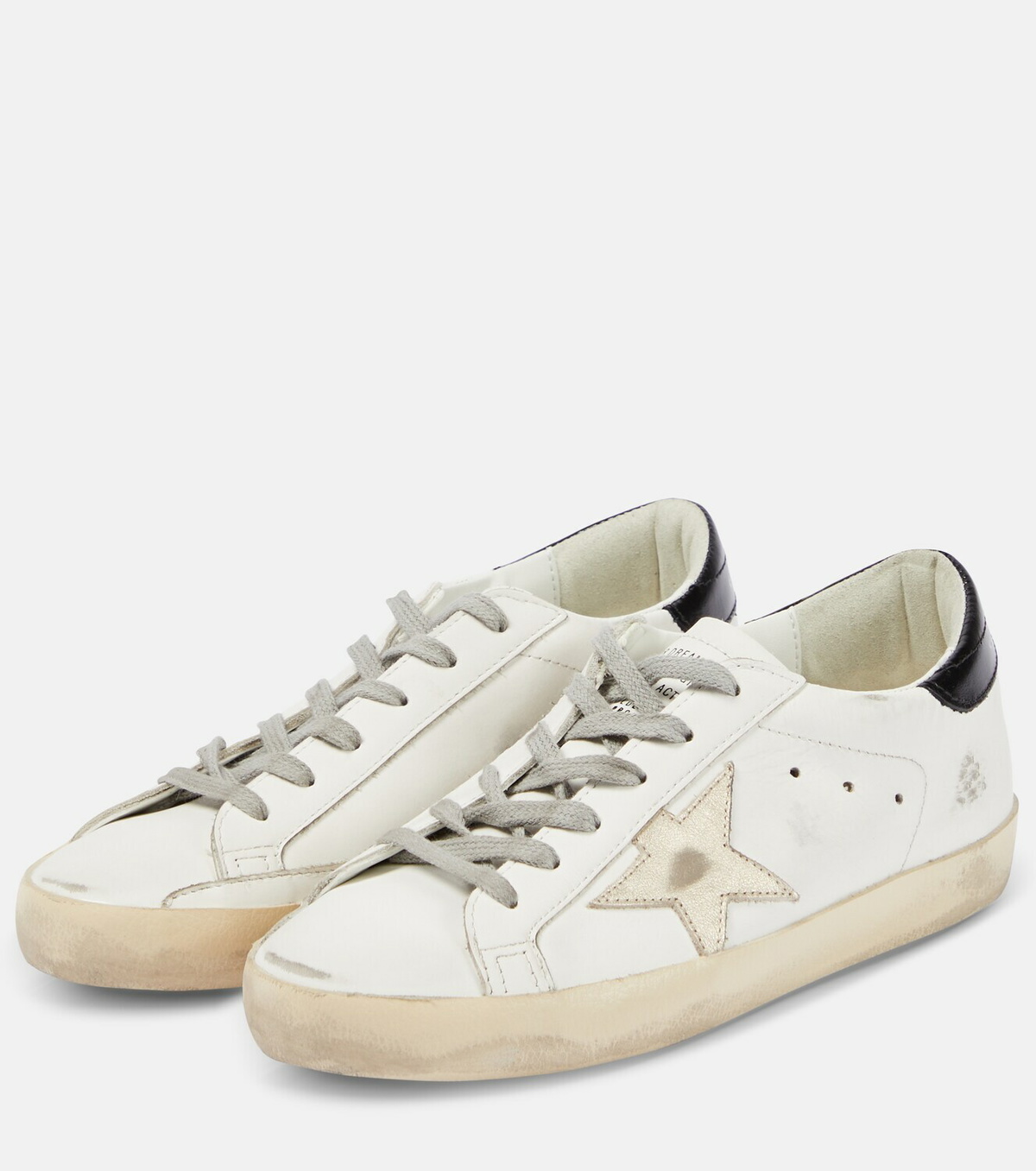 Golden Goose Super-Star embellished leather sneakers Golden Goose ...