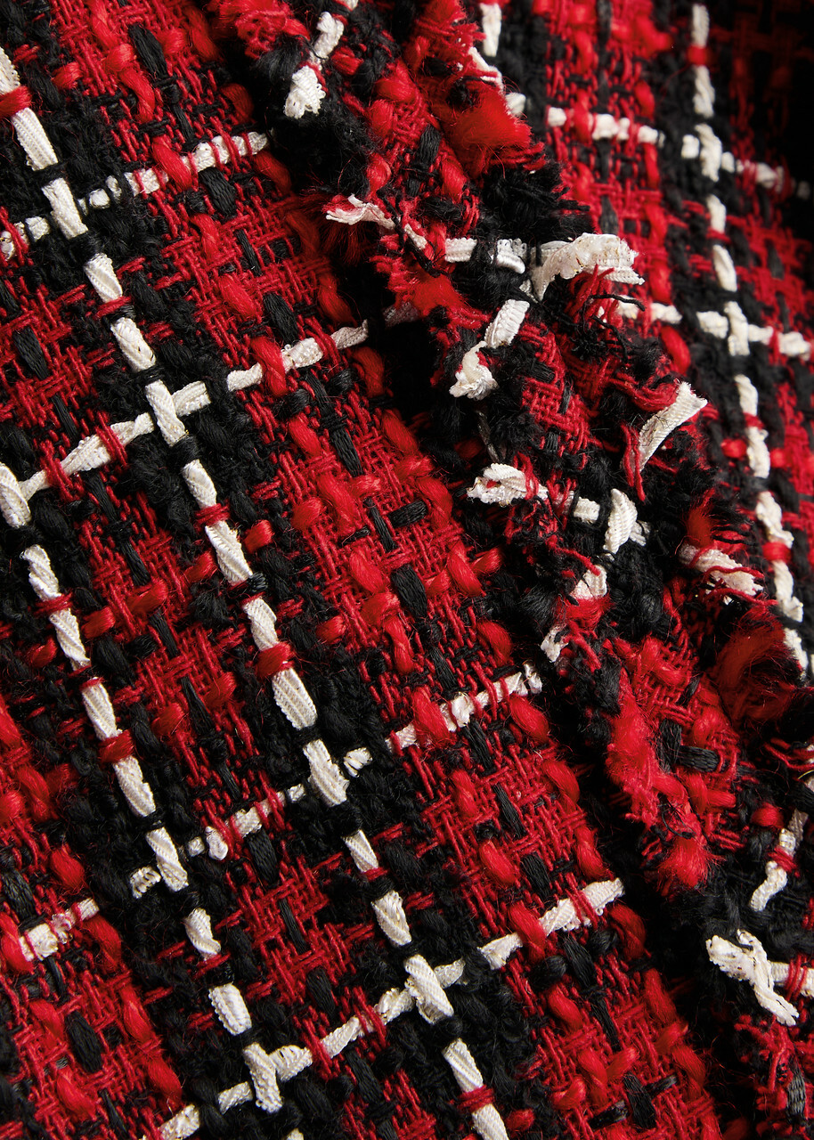 Alice + Olivia Kidman Tweed Jacket Red Alice + Olivia