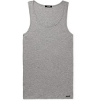 TOM FORD - Ribbed Cotton and Modal-Blend Jersey Tank Top - Gray