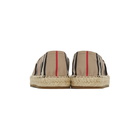 Burberry Beige Alport Icon Stripe Espadrilles