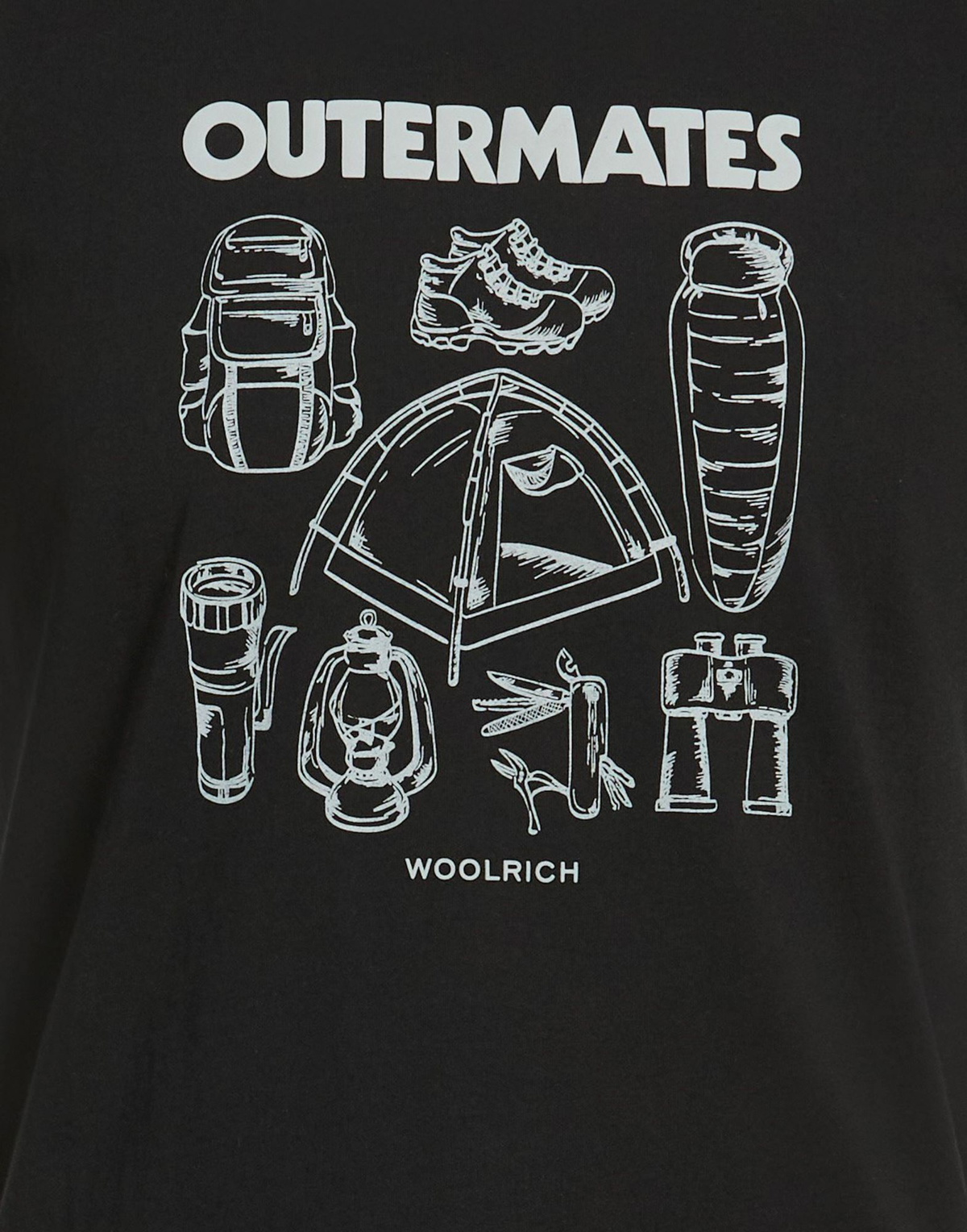 Woolrich Mens T-shirt in Black