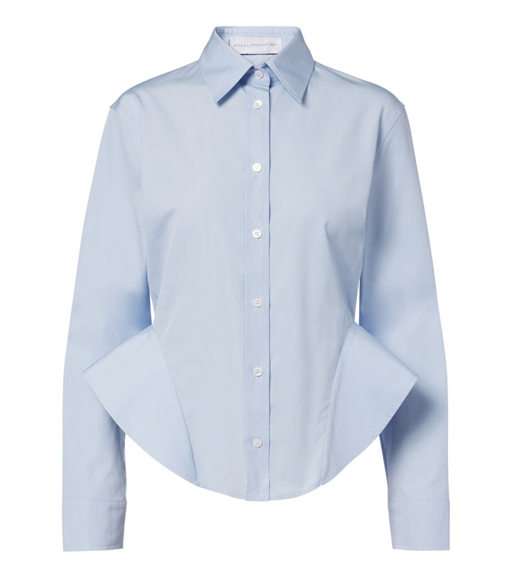 Photo: Stella McCartney Peplum cotton poplin shirt