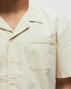 Puma Mmq Seersucker Shirt Beige - Mens - Shortsleeves