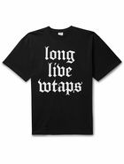 WTAPS - Logo-Print Cotton-Jersey T-Shirt - Black