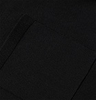 Deveaux - Knitted Polo Shirt - Black