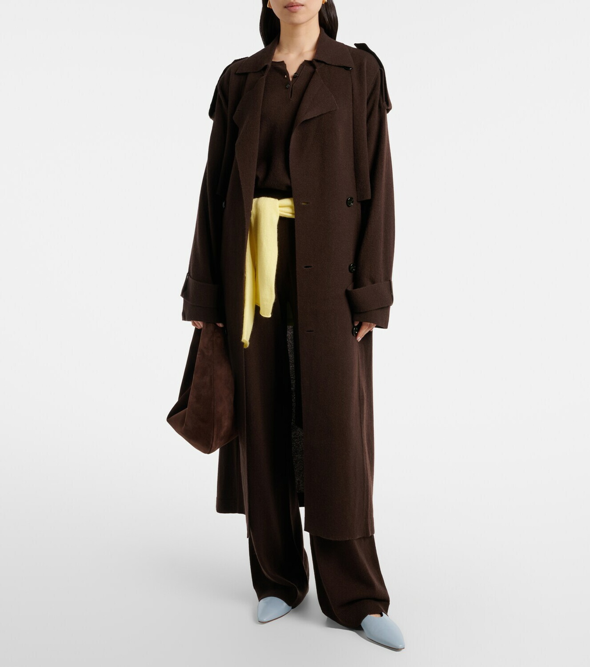 Jardin des Orangers Wool and cashmere trench coat