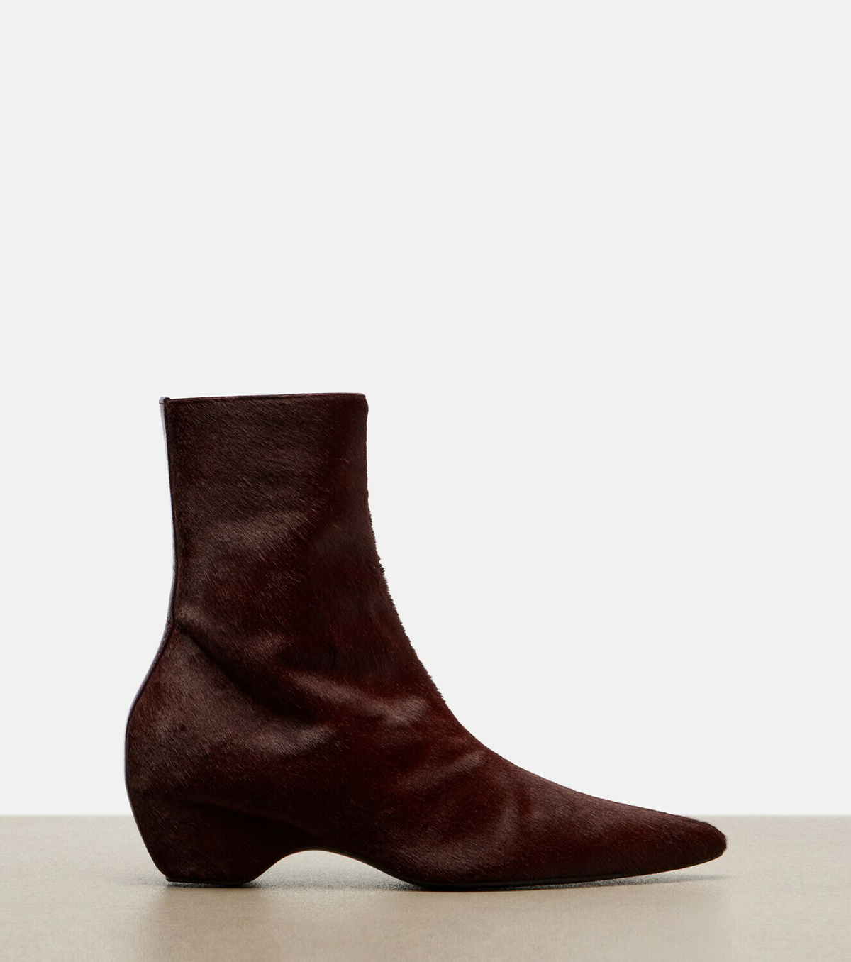 Khaite Sybil calf hair ankle boots