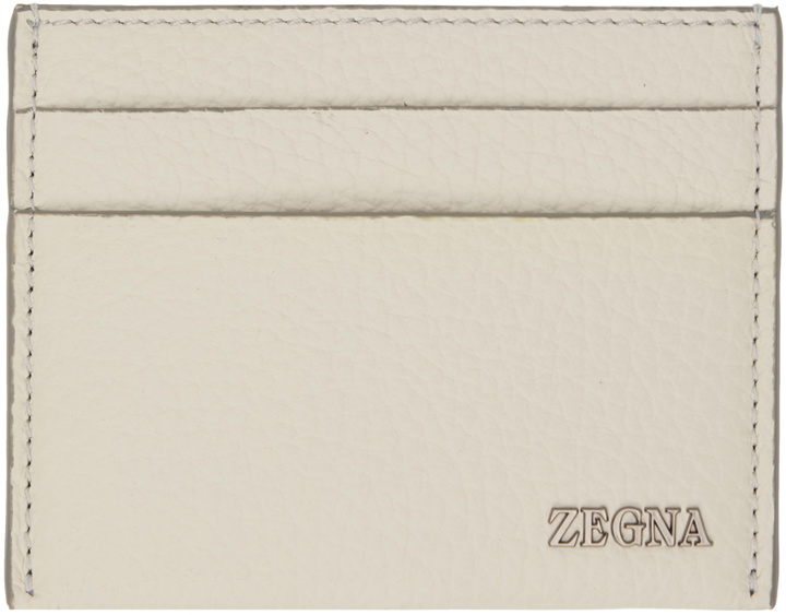 Photo: ZEGNA Off-White Simple Card Holder