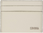 ZEGNA Off-White Simple Card Holder