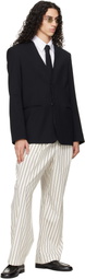 LGN Louis Gabriel Nouchi Black Virgin Wool Tie