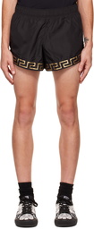 Versace Underwear Black Greca Border Shorts