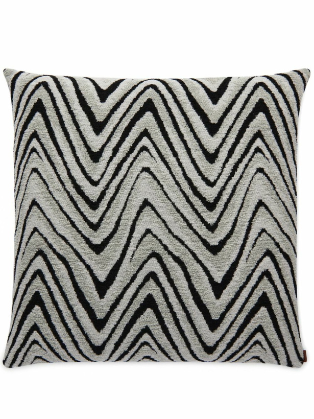 Photo: Missoni Home Grey And Black Savana Cushion 60x60cm