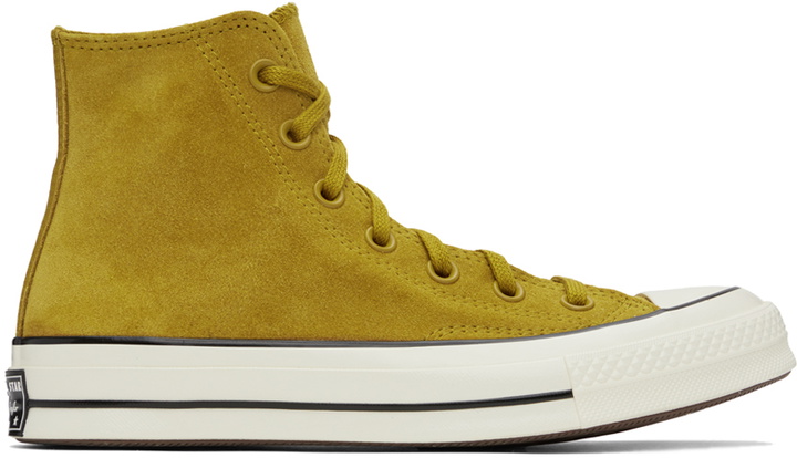 Photo: Converse Tan Chuck 70 Suede Sneakers