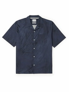 Norse Projects - Carsten Convertible-Collar Printed Cotton-Poplin Shirt - Blue