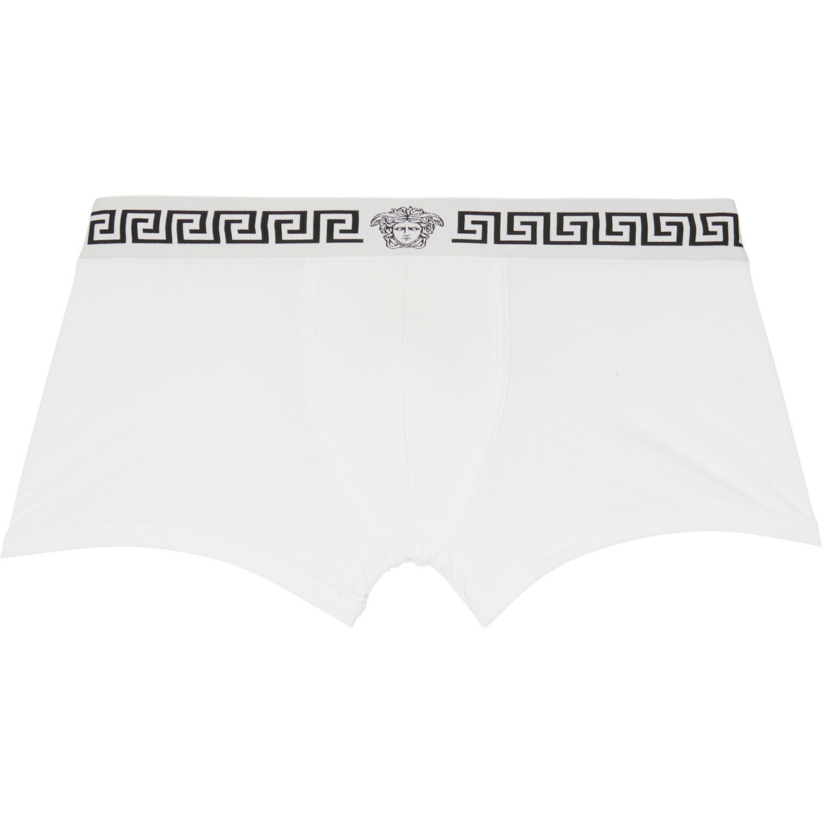 Versace Two-Pack White & Black Jersey Boxer Briefs