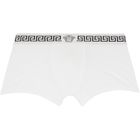 Versace Two-Pack White & Black Jersey Boxer Briefs
