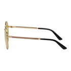 Gucci Gold Vintage Trendy Sunglasses