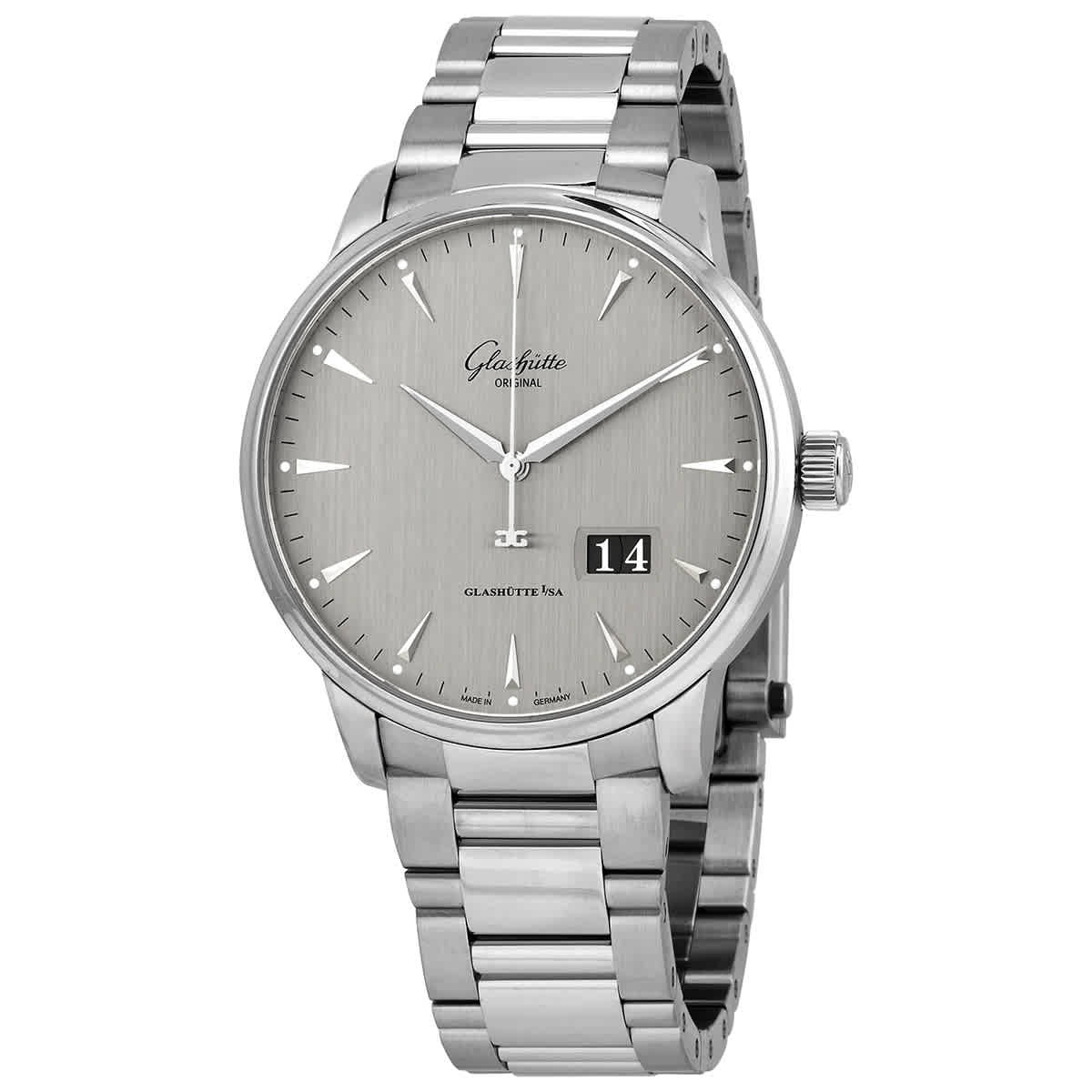 Glashutte Senator Excellence Panorama Date Automatic Grey Dial Mens Watch 1-36-03-03-02-70