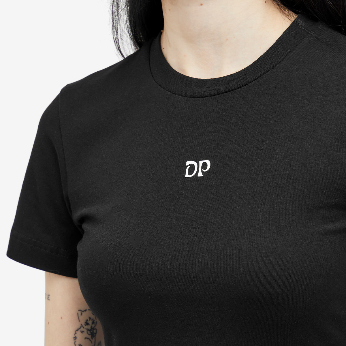 Daily Paper Women's Unit Emb T-Shirt in Black