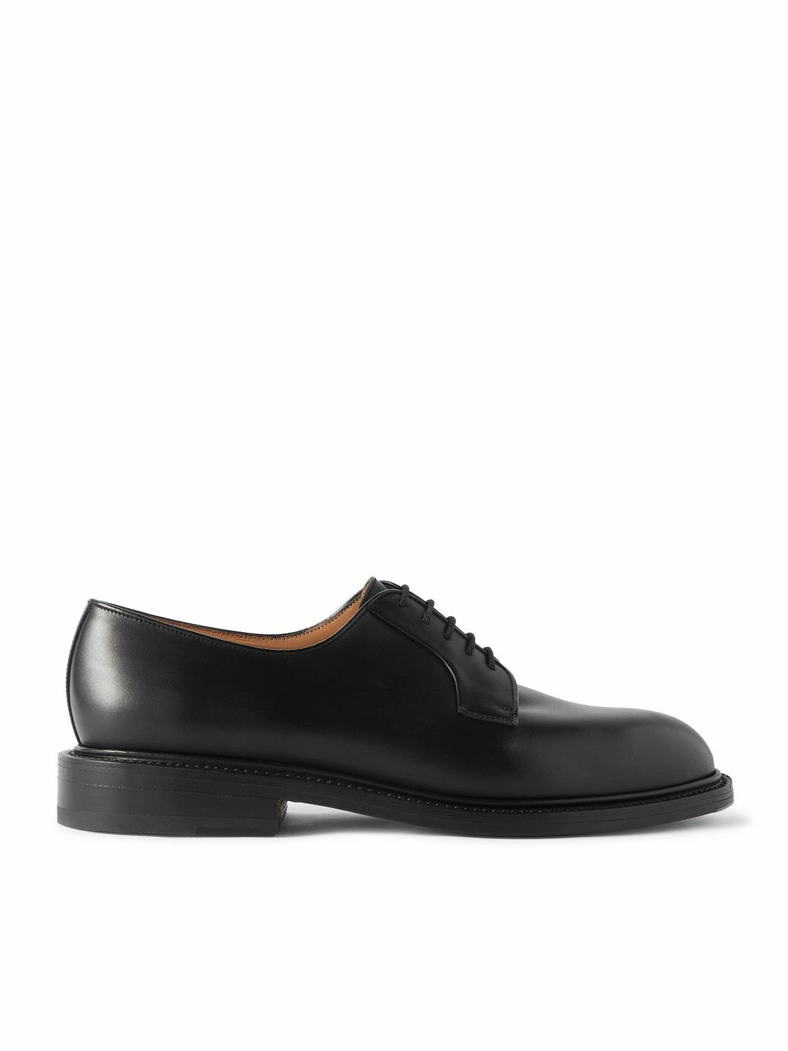 J.M. Weston - Sacai Golf Leather Derby Shoes - Black J.M. Weston