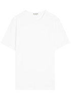 JW Anderson Logo-embroidered Cotton T-shirt White