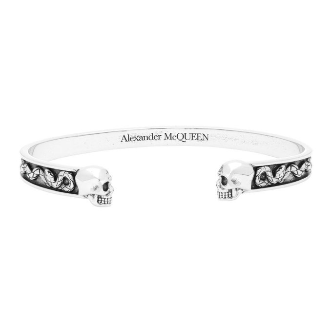 Photo: Alexander McQueen Silver Twin Skull Bracelet