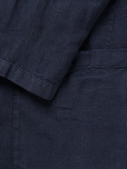 Hartford - Jobby Pat Linen Suit Jacket - Blue